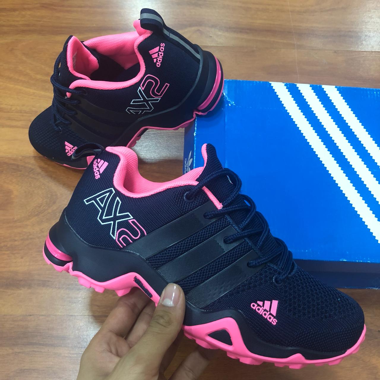 Adidas AX2 mujer negras con rosado al por mayor Colombia - zapatillas outdoor triple AAA desde $95.000 COP Cali Barranquilla sin minimo