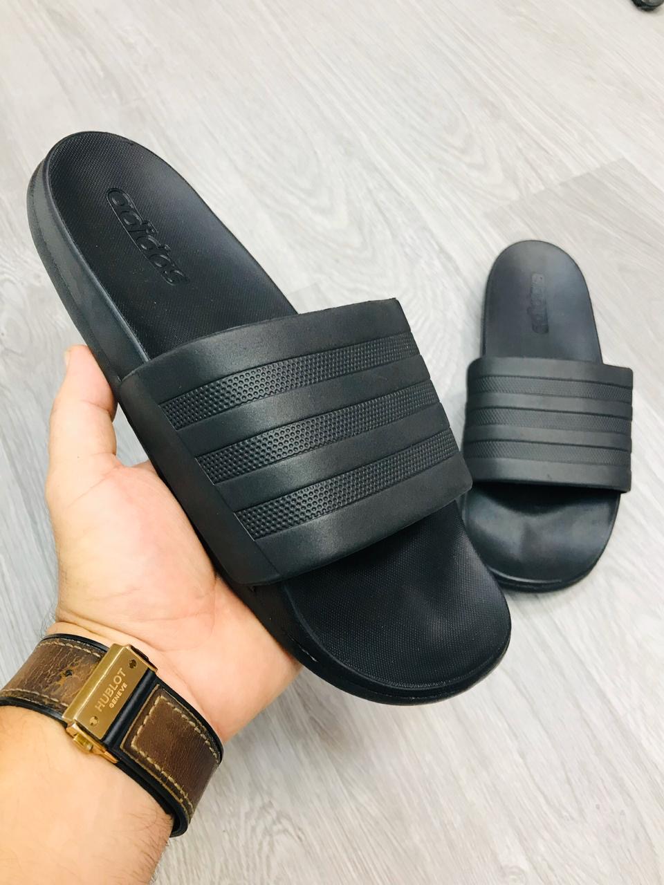 chanclas adidas negras hombre