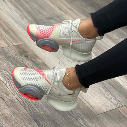 nike mujer blancas rosado