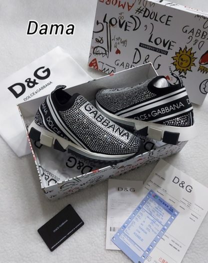 tenis dolce gabbana gris escarcha