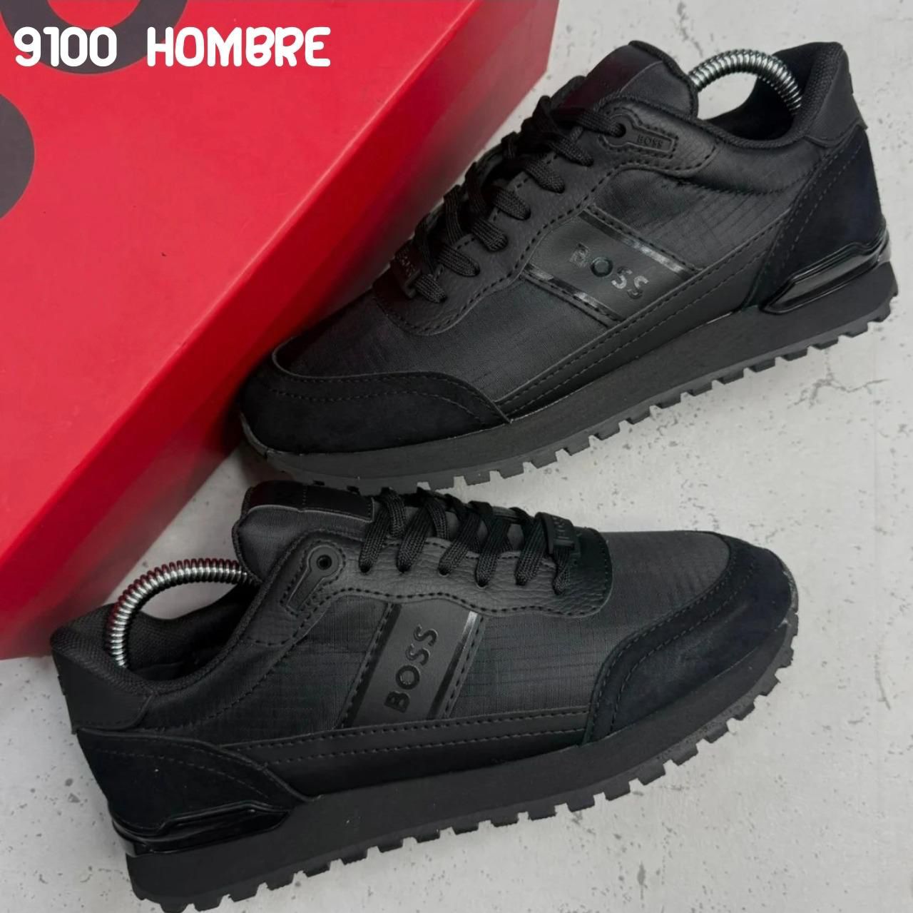Hugo Boss replica AAA Colombia detalle suela TPU grabado HB logo discreto minimalista lujo aleman