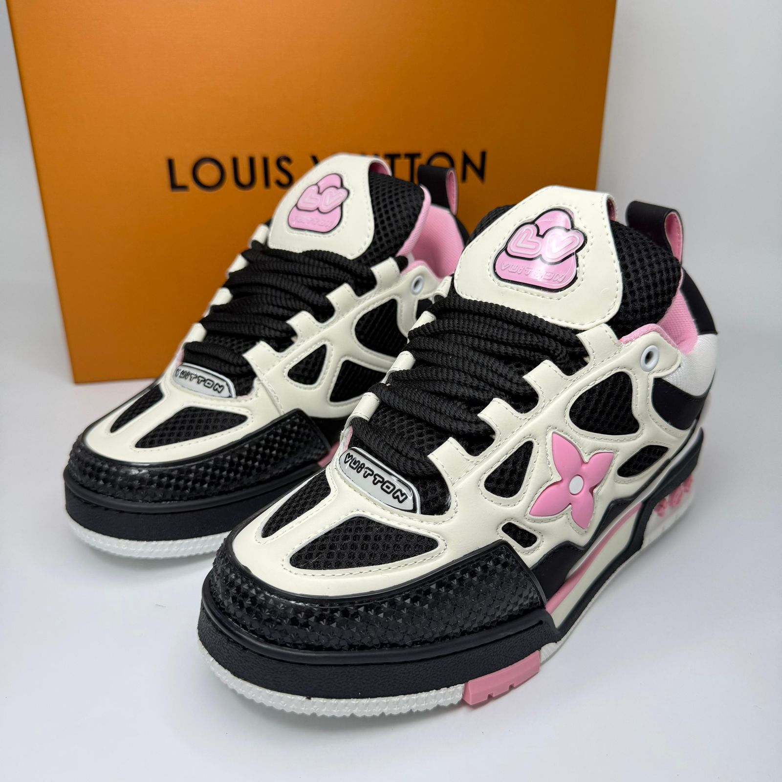 Louis Vuitton Skate blanco verde mint al por mayor Colombia triple AAA suela diamond zapatillascolombia