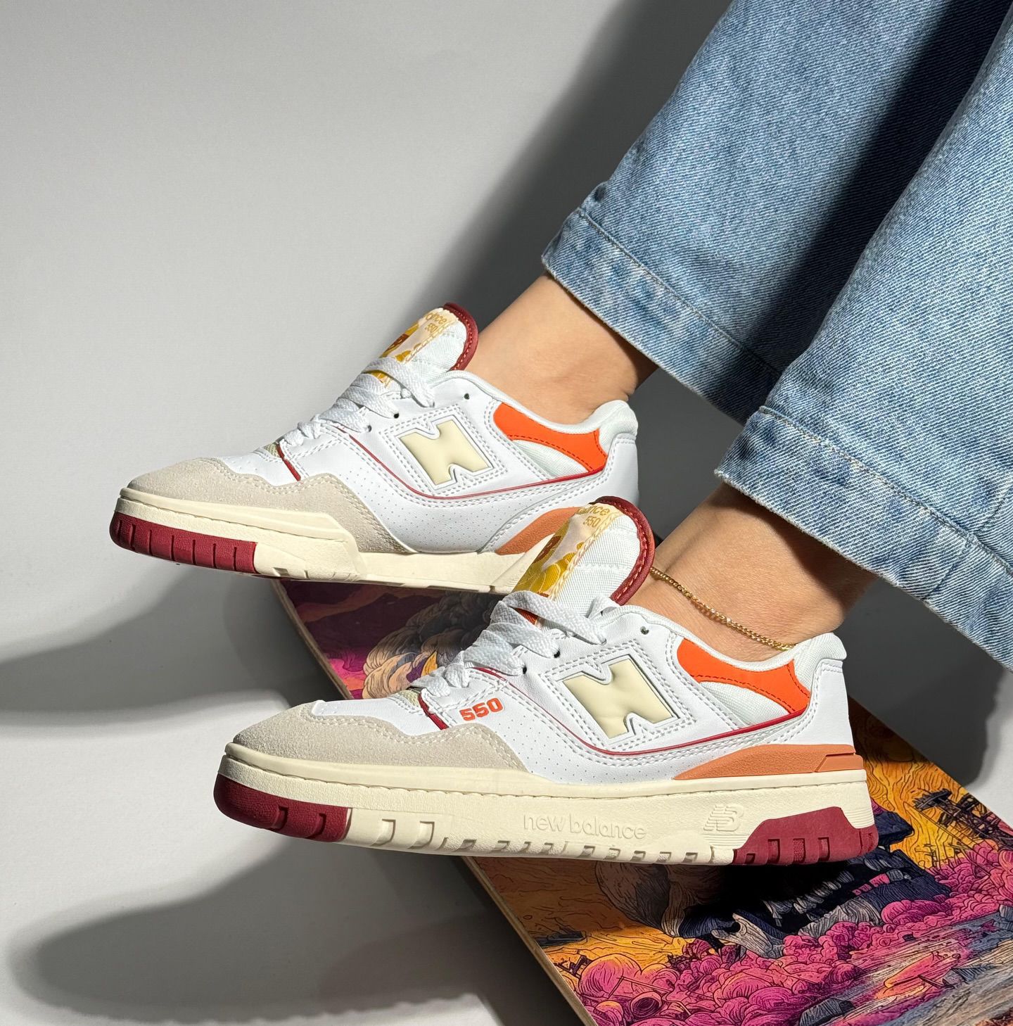 New Balance 550 replica AAA Colombia - tenis NB 550 colorways White Green White Burgundy mayorista zapatillascolombia.com 8 anos experiencia despachos nacionales