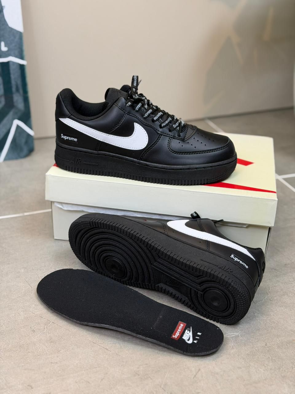 Nike Air Force 1 Supreme collab mayorista Colombia replica premium triple AAA modelo coleccion limitada desde 115000 COP por par envios 1-2 dias toda Colombia