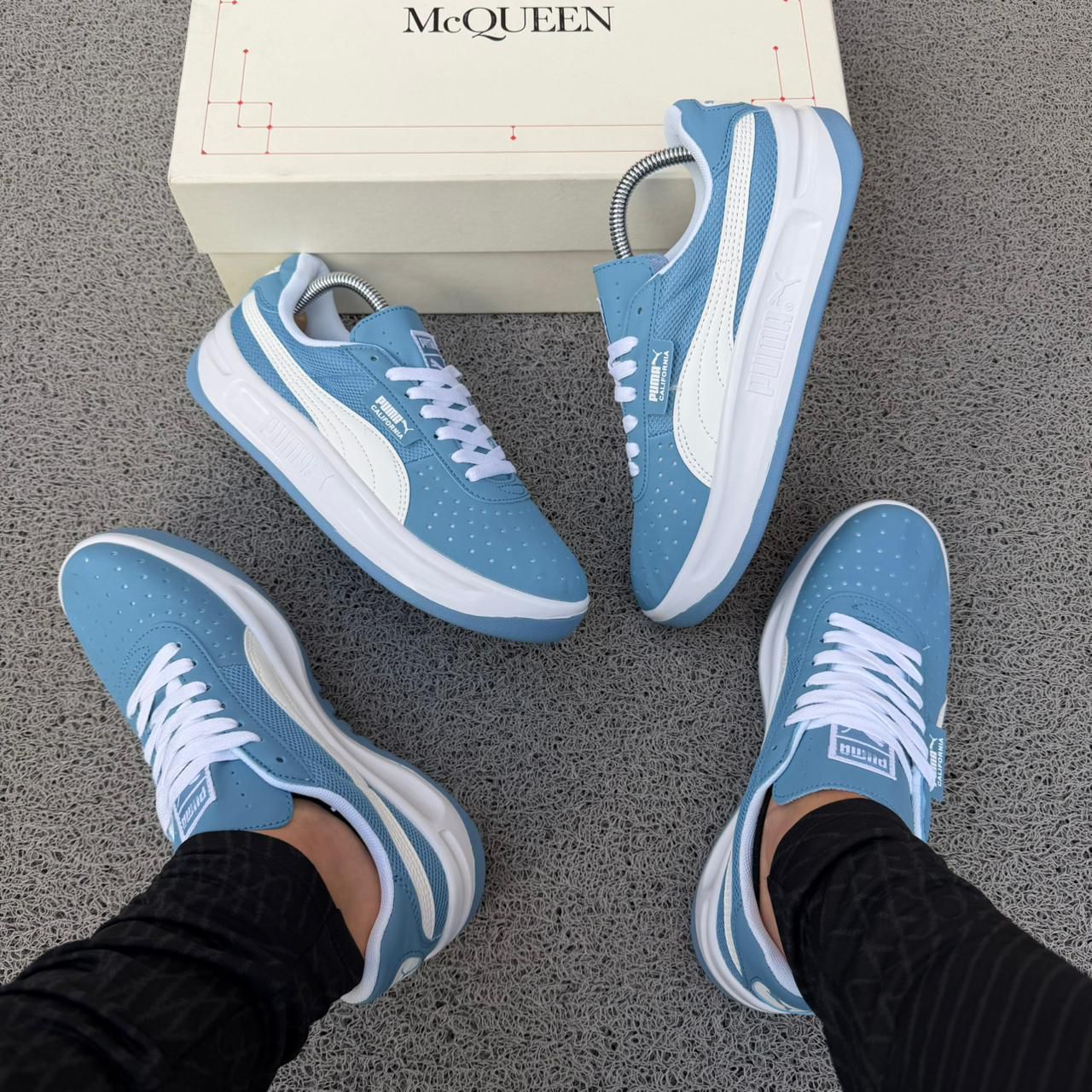 Puma California triple AAA Colombia mayorista Forming Stripe lateral retro running clean girl zapatillascolombia
